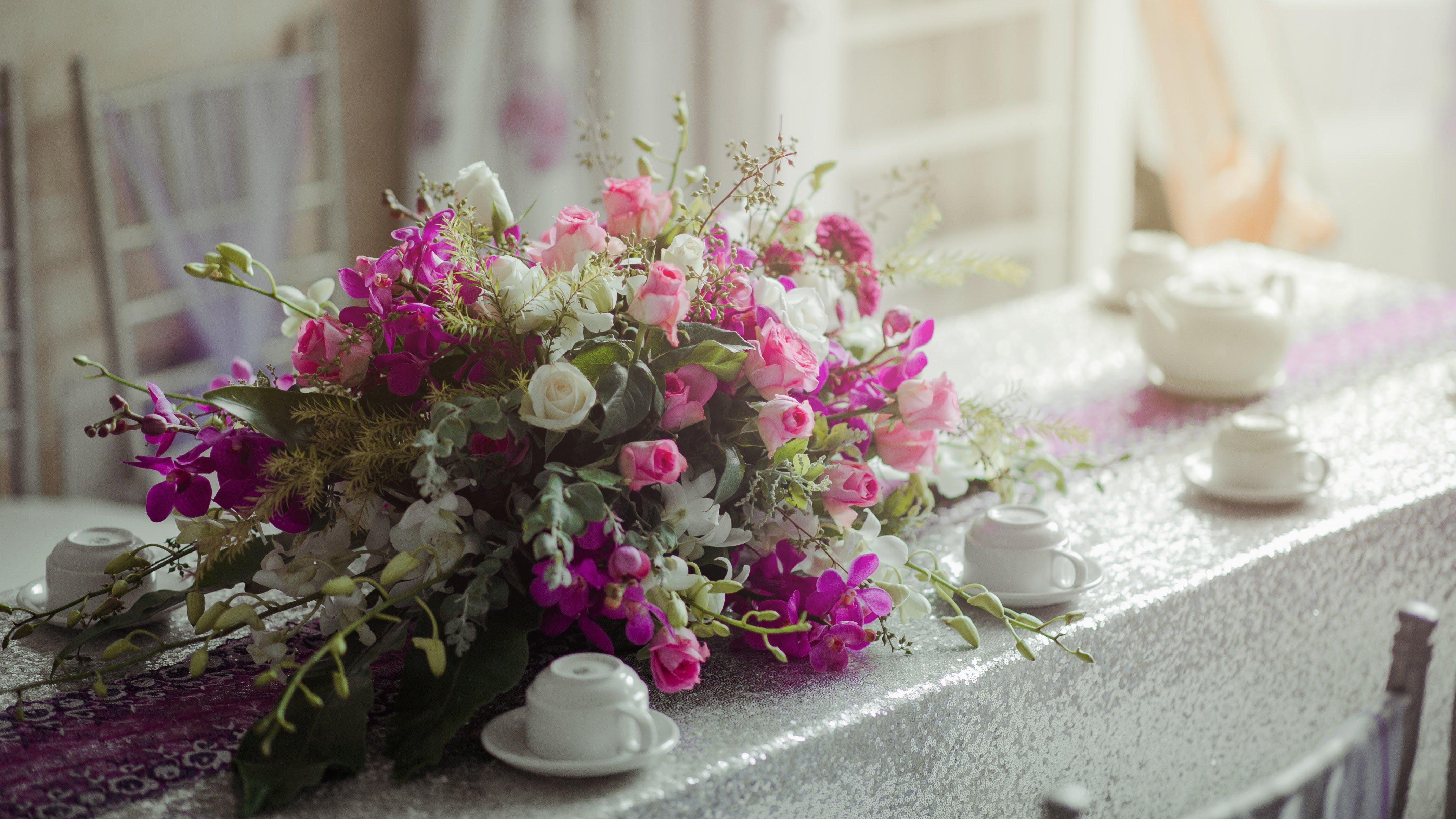 Intricate flower design by our team in house